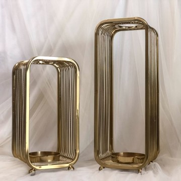 Gold Box Candle Holders