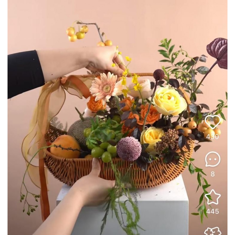 Freestyle flowers + fruits basket: $150 budget