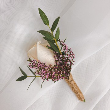 White Rose Corsage