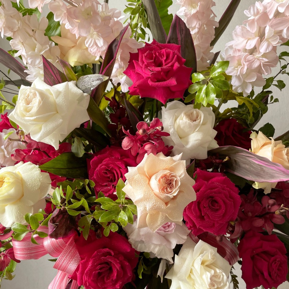 Congratulatory Flower Stands for Grand Openings
