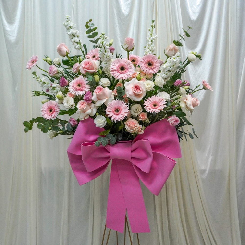 Congratulatory Flower Stands for Grand Openings