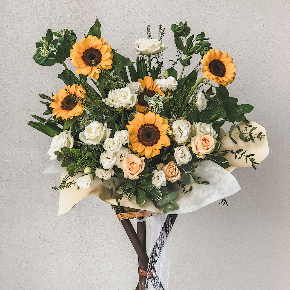 Congratulatory Flower Stands for Grand Openings