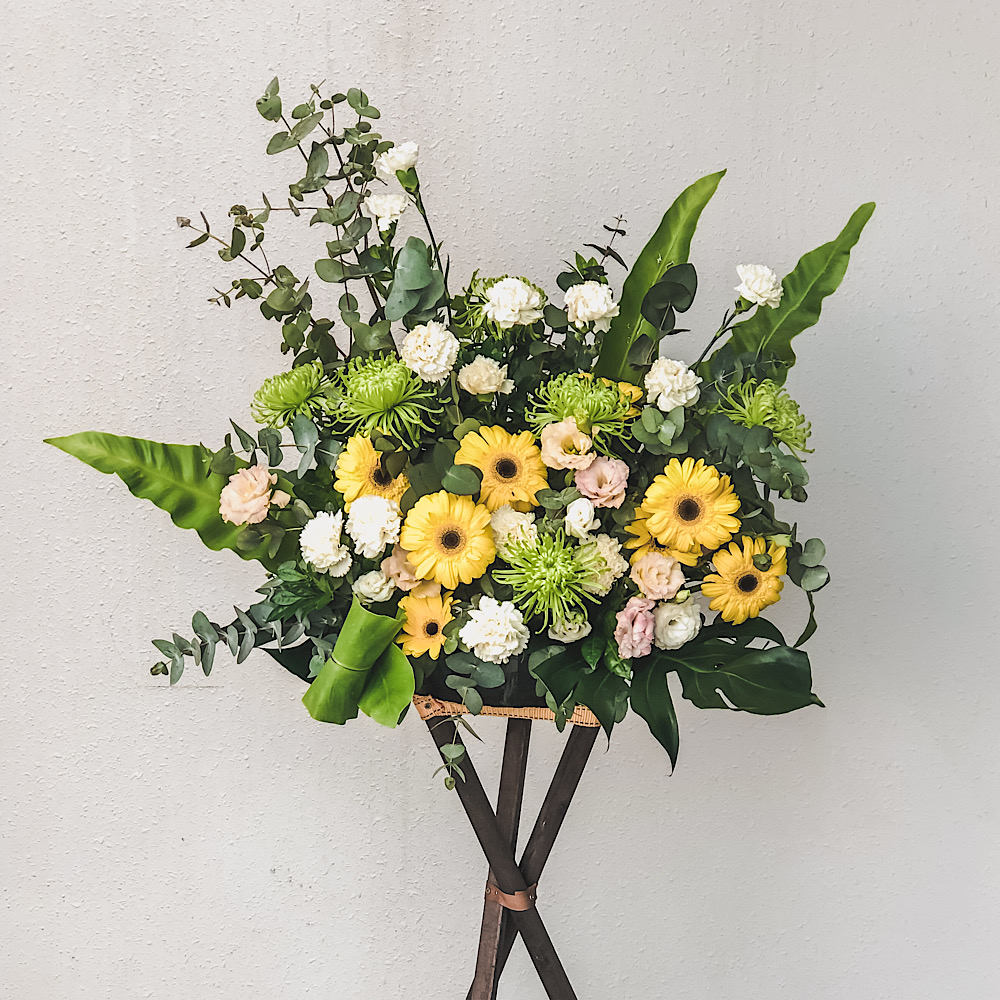 Congratulatory Flower Stands for Grand Openings