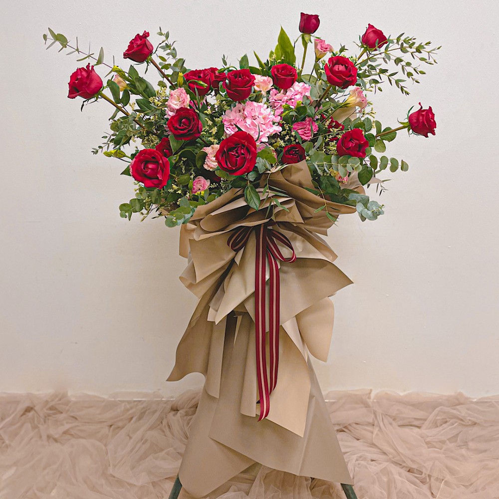 Congratulatory Flower Stands for Grand Openings