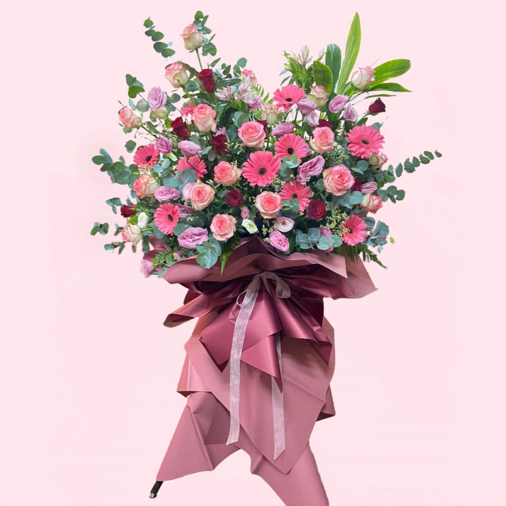 Congratulatory Flower Stands for Grand Openings