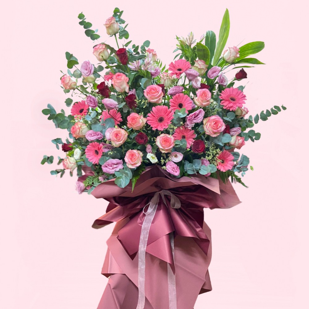 Congratulatory Flower Stands for Grand Openings