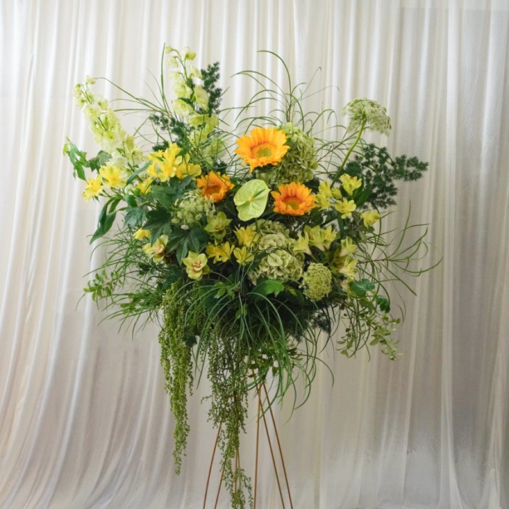 Congratulatory Flower Stands for Grand Openings