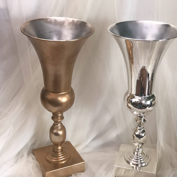 Copper/Silver trophy vase