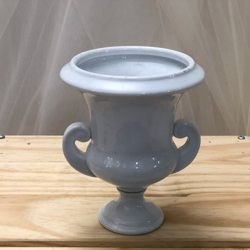 Mini white trophy vase