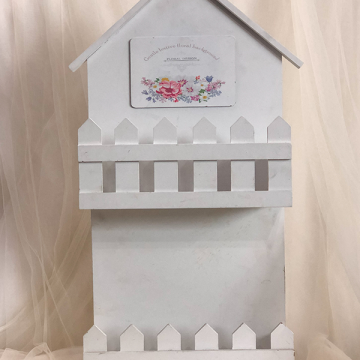 White bird house