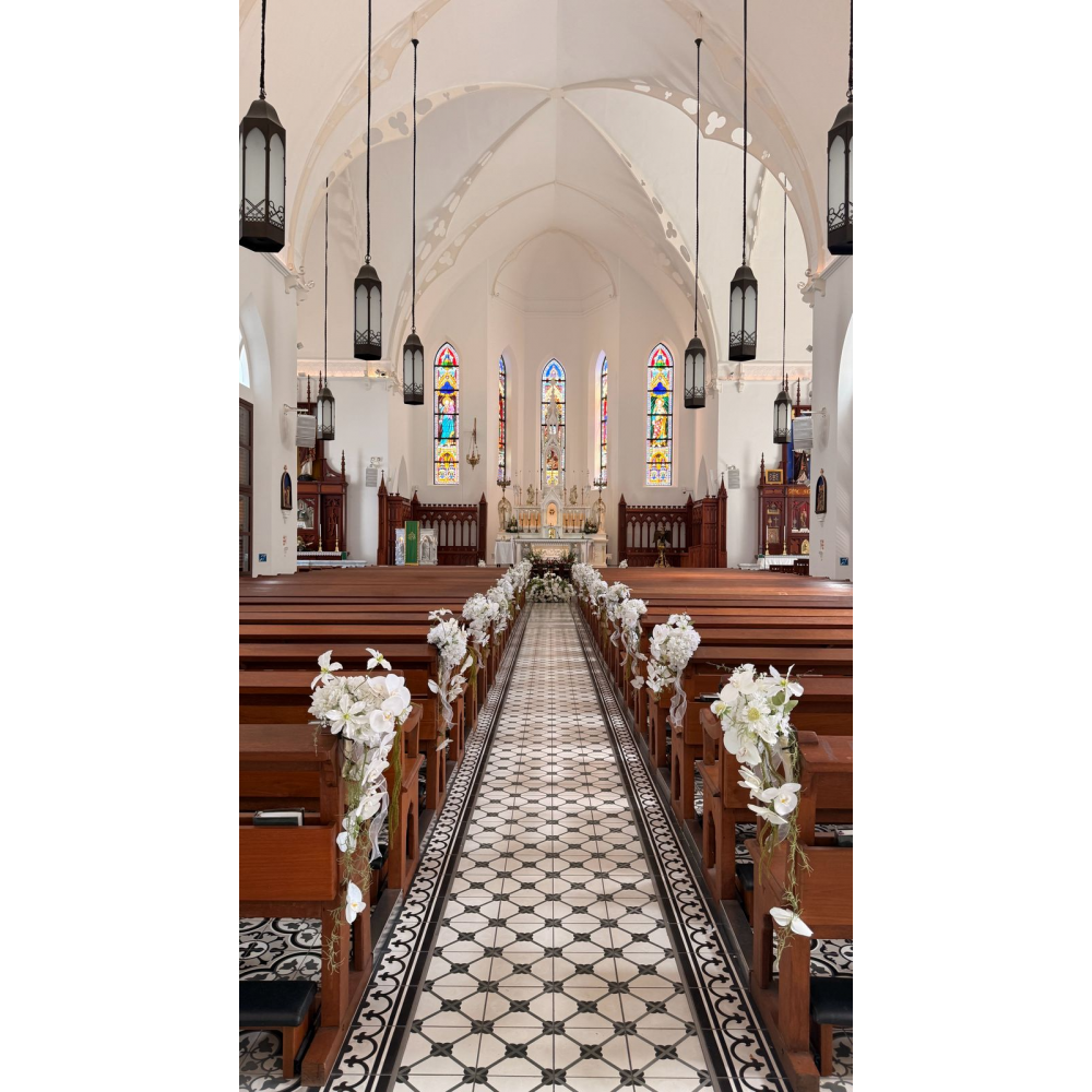 Church Decoration for Wedding