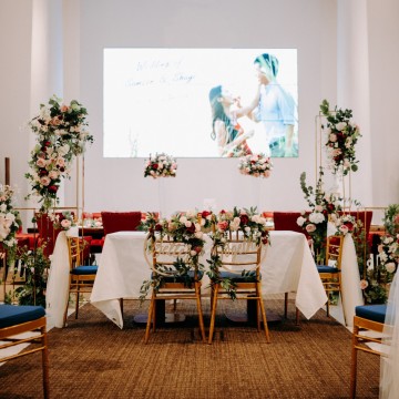 Floral Pedestal Stands