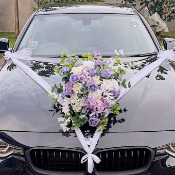 Wedding Car Decoration Singapore - Wedding Car Flowers