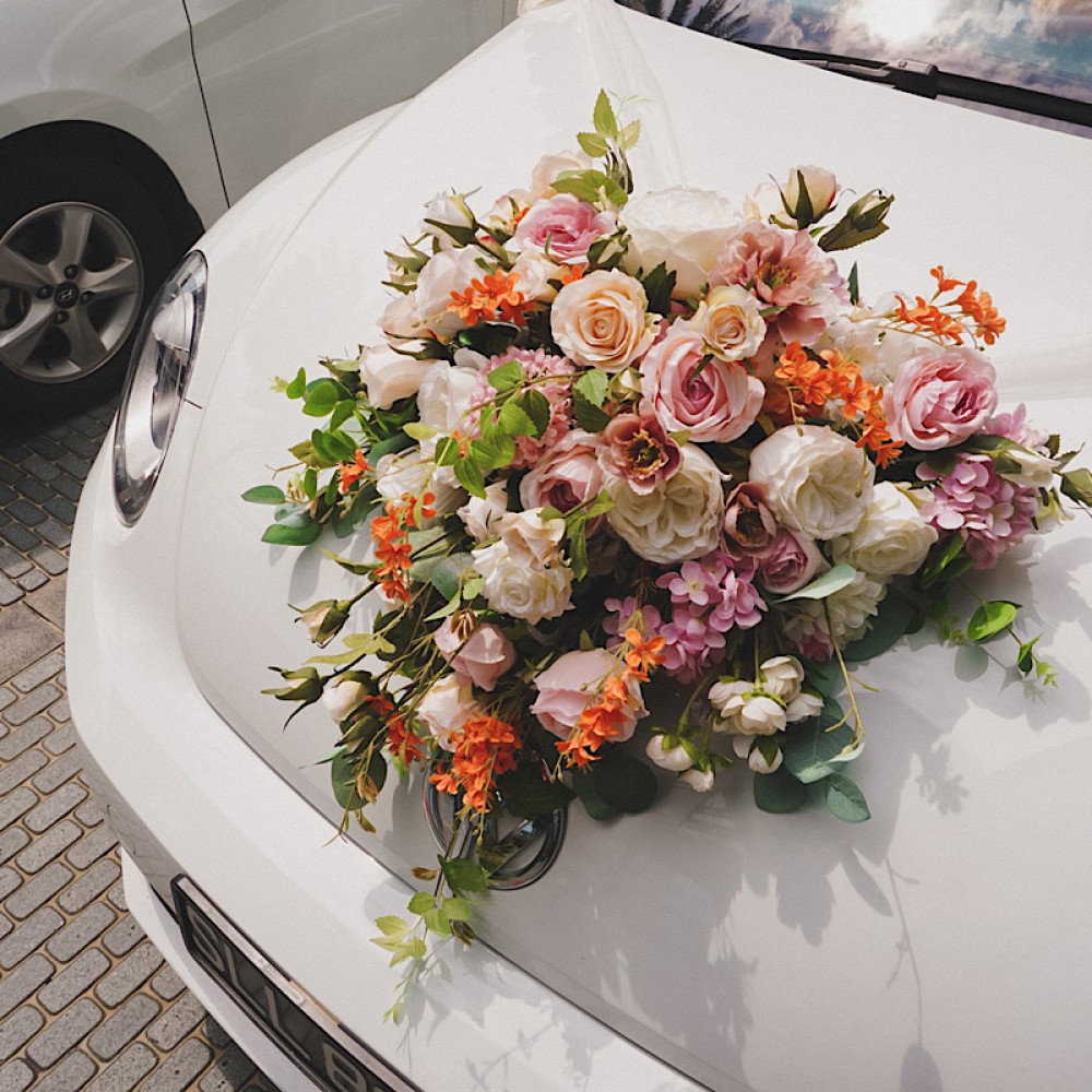 Wedding Car Decoration Singapore - Wedding Car Flowers