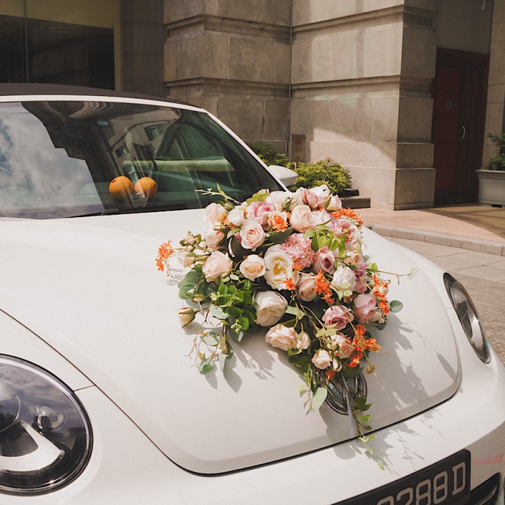 Wedding Car Decoration Singapore - Wedding Car Flowers