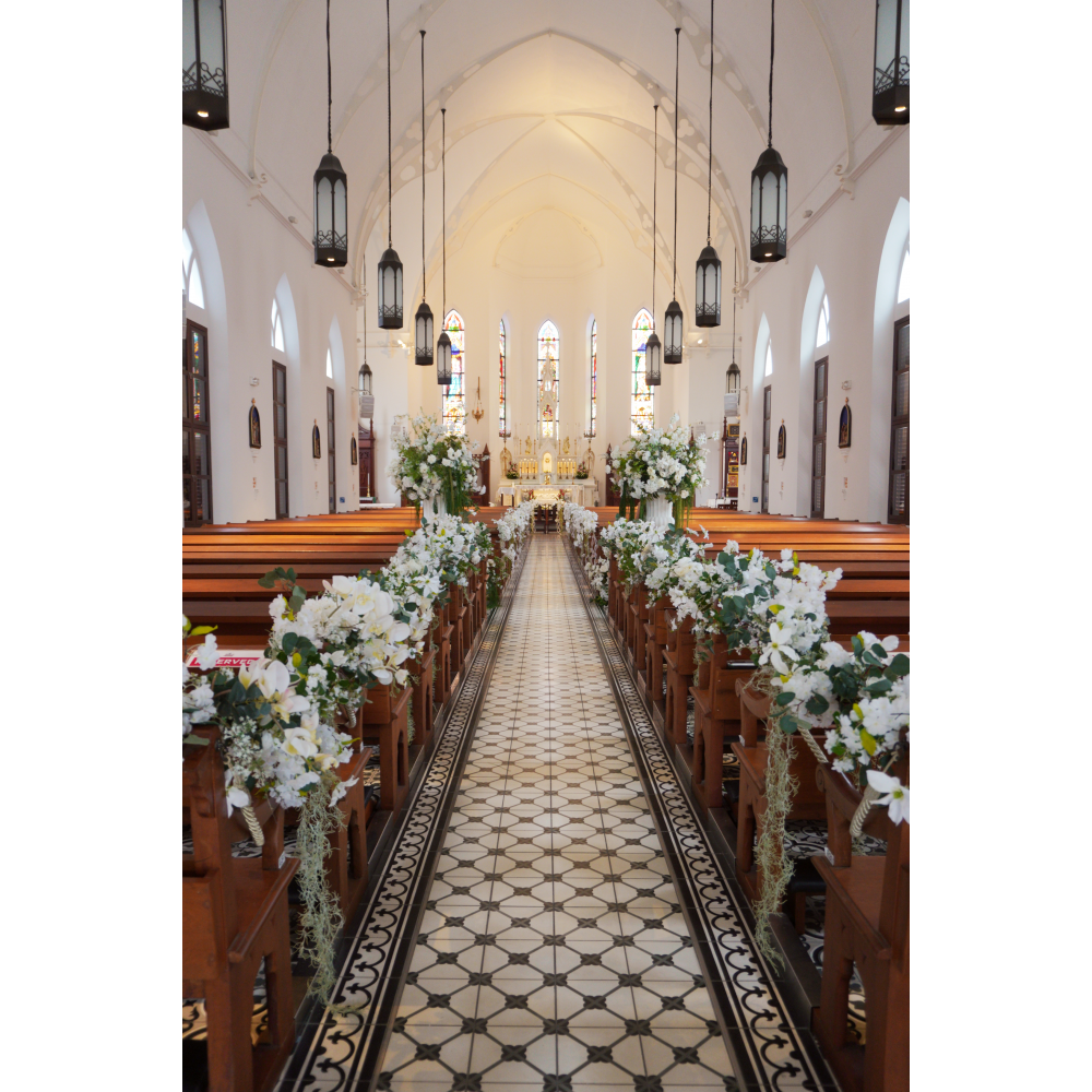 Church Decoration for Wedding