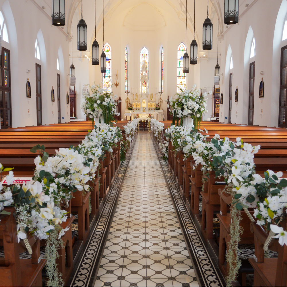Church Decoration for Wedding