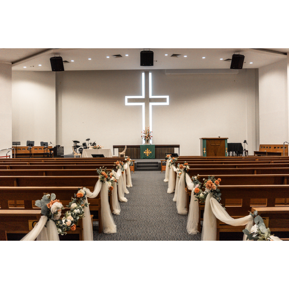 Church Decoration for Wedding