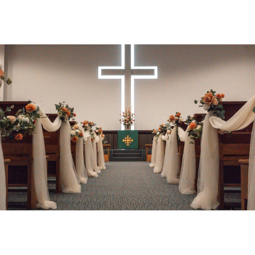 Church Decoration for Wedding