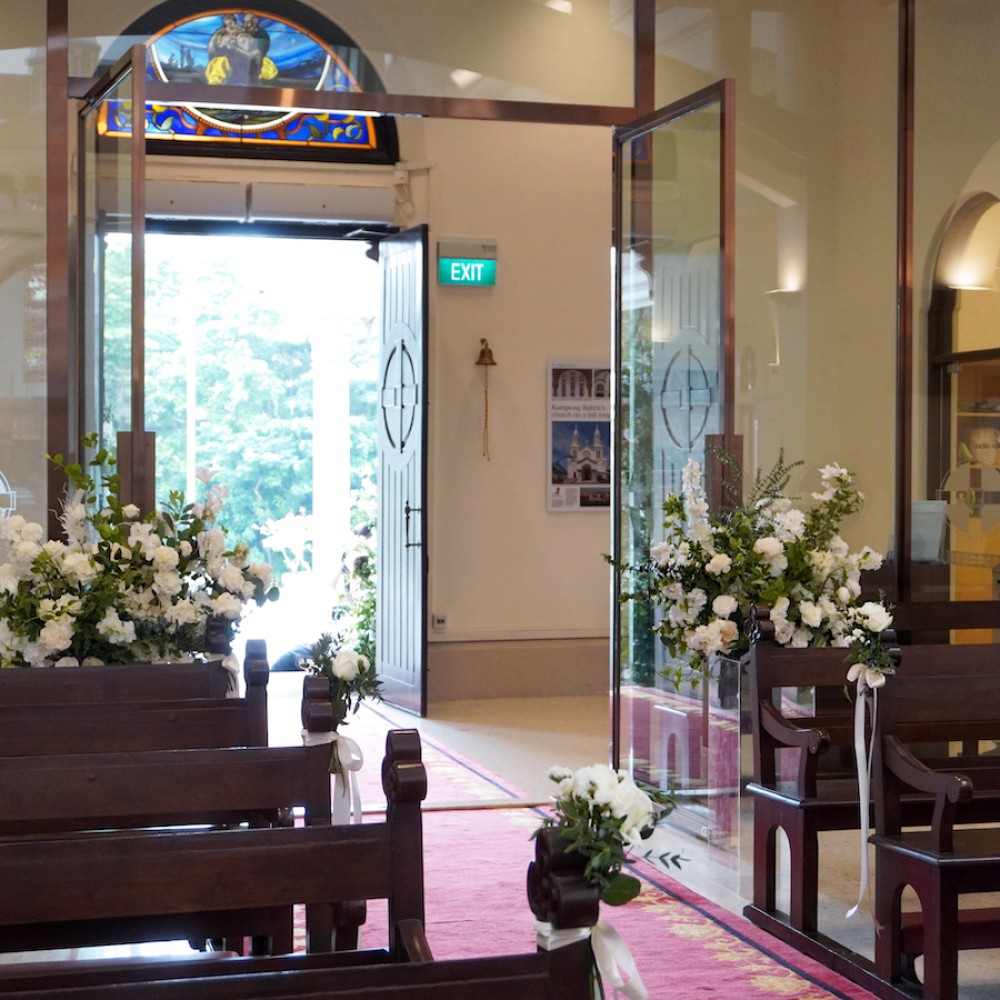 Church Decoration for Wedding