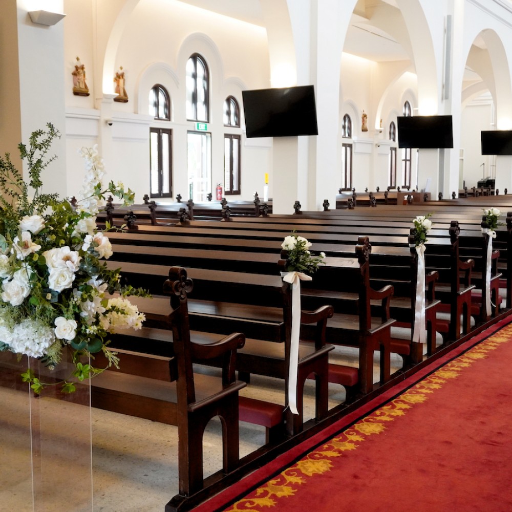 Church Decoration for Wedding