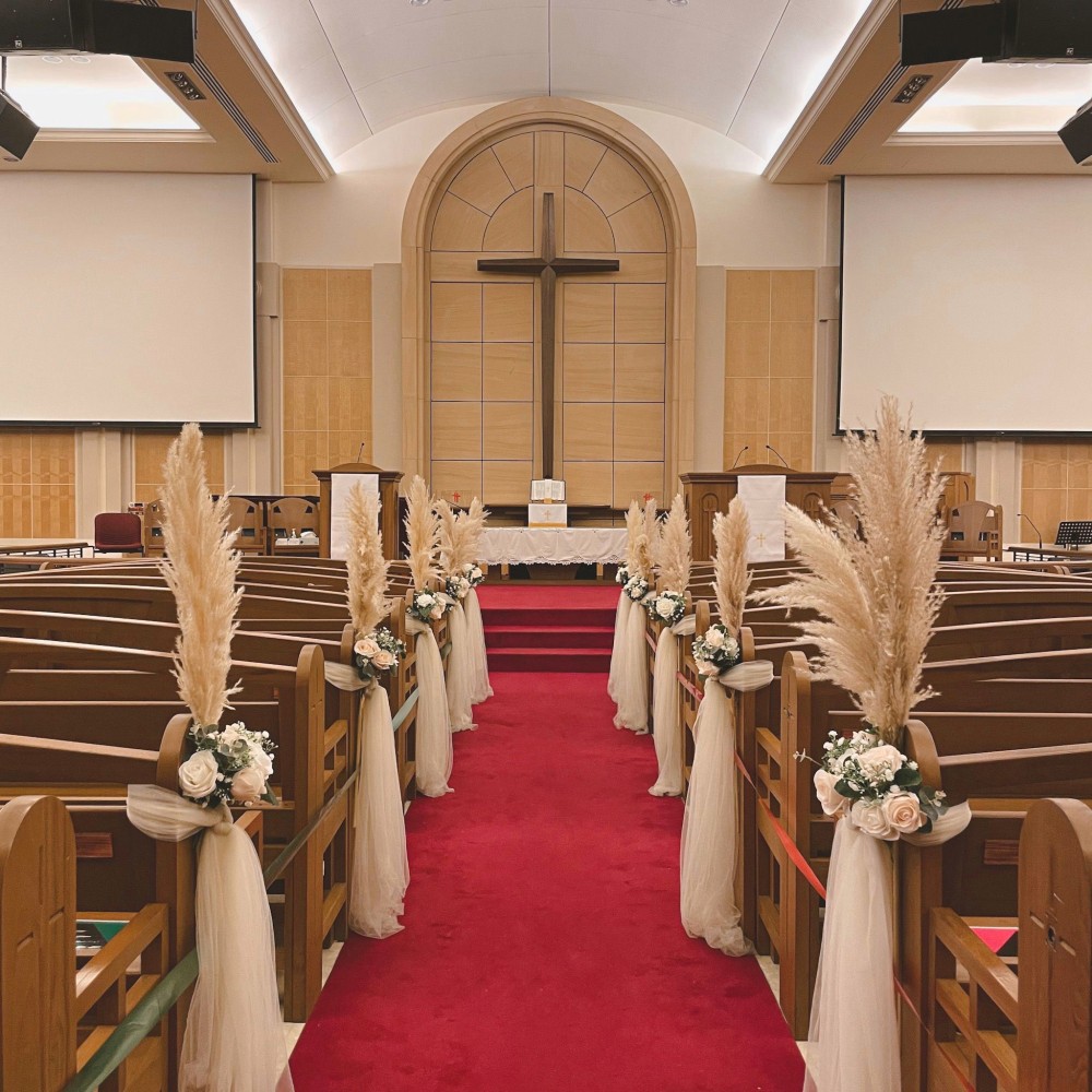 Church Decoration for Wedding