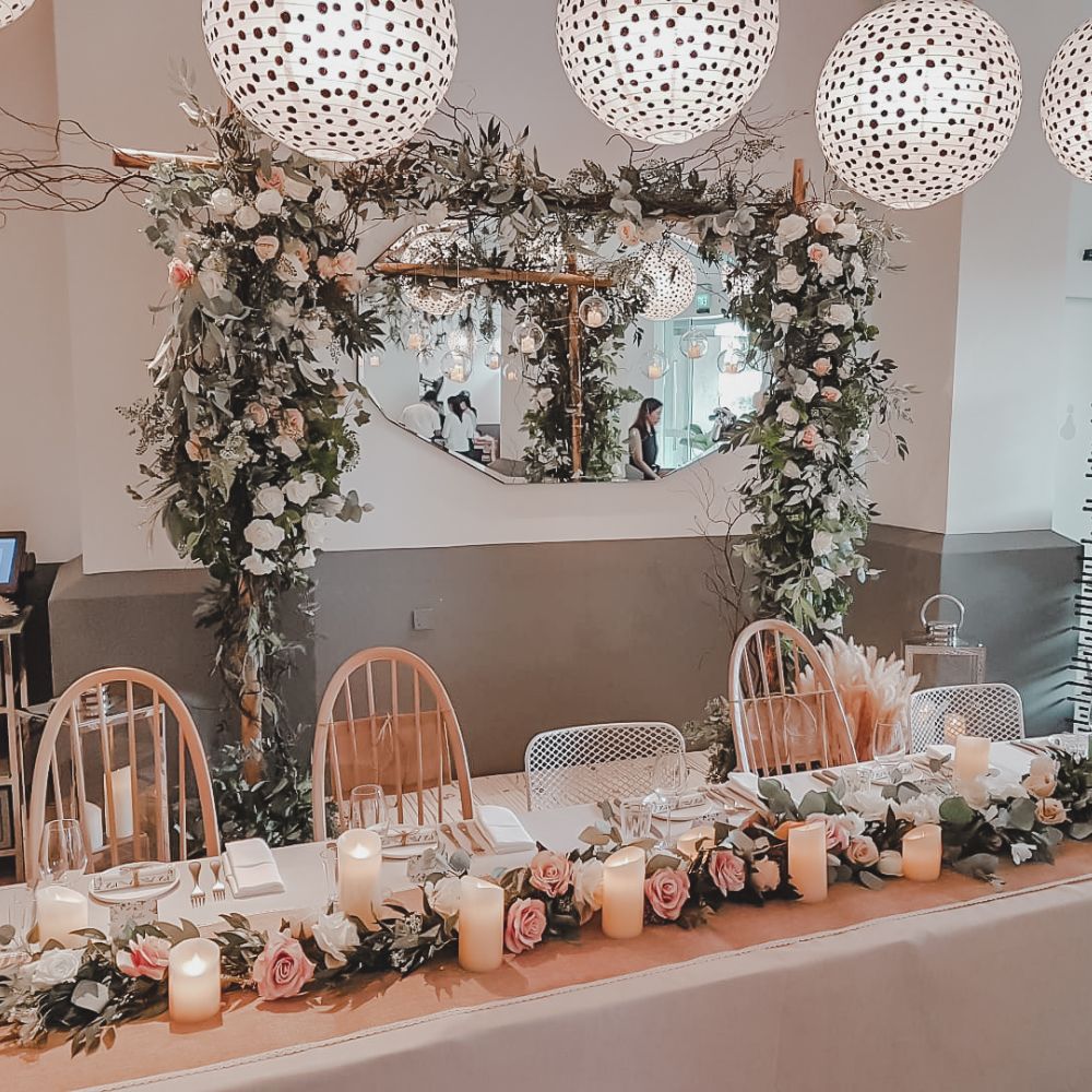 Reception Table Styling